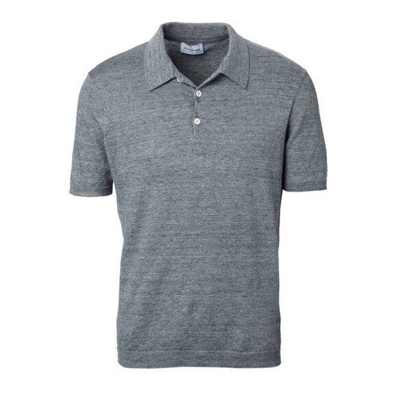 Scaglione Linen cotton short sleeve polo - Natural - Size XL - Picture 2 of 5